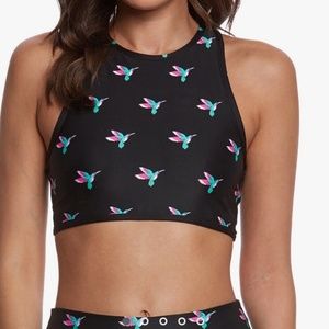 Kate Spade x Beyond Yoga Hummingbird Bralette Top S RARE